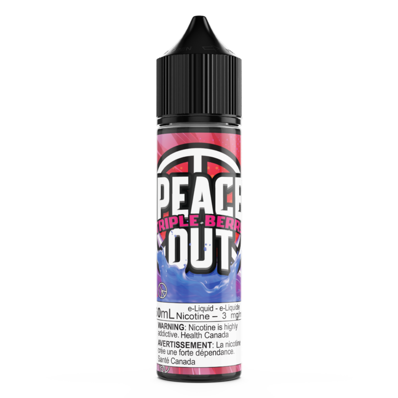 peace out vape 60ml triple berry