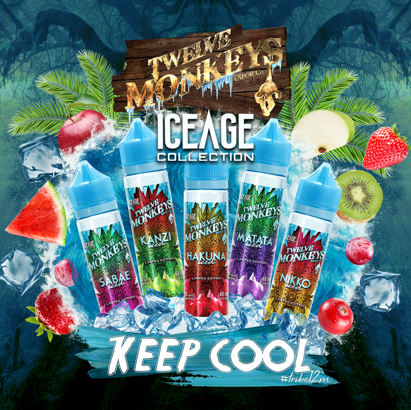 12 Monkeys Ice Age 60 ml (Freebase) - vapecave.ca